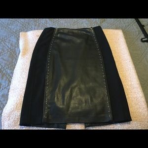 Faux Leather Skirt